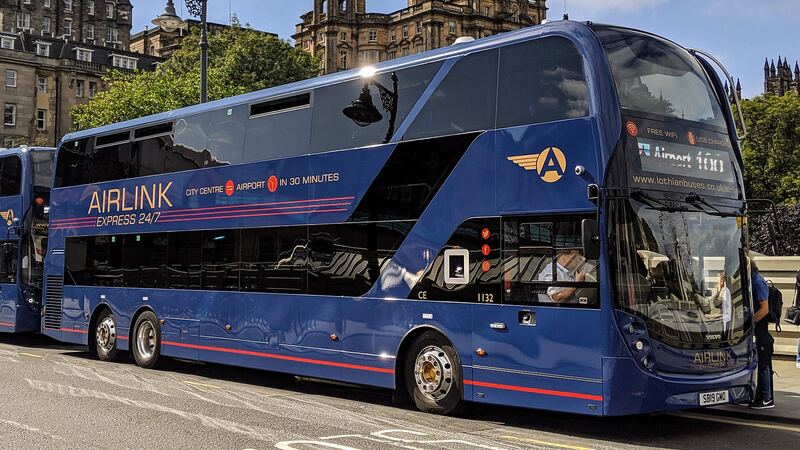 A Lothian Airlink double-decker in Edinburgh